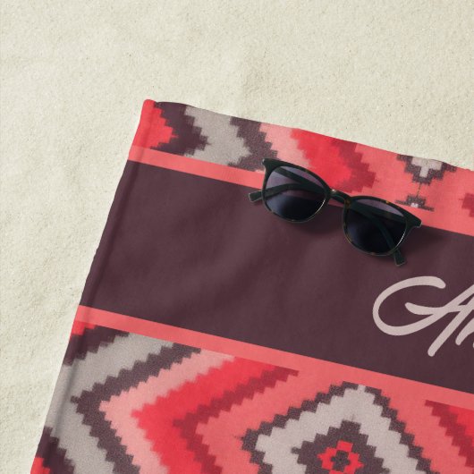 Warm Chevron ビーチタオル (インサイチュ)