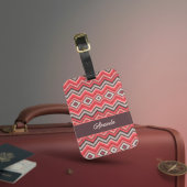 Warm Chevron ラゲッジタグ