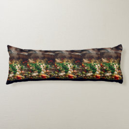 Warm Chicken Soup Steam Art – Rustic Home Cooking  ボディピロー