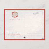 Warm Christmas Fireplace Scene シーズンポストカード (裏面)