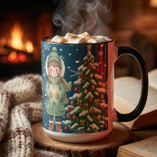 Warm Christmas Magic Custom Gifts for Everyone マグカップ