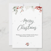 Warm Christmas Party 招待状 (正面)