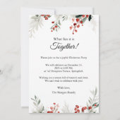 Warm Christmas Party 招待状 (裏面)