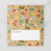 Warm Christmas Place Cards - Dinner Table Decor プレイスカード (外部開封)