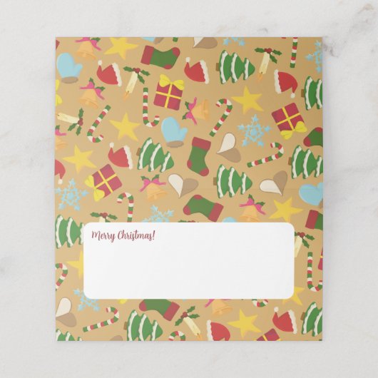 Warm Christmas Place Cards - Dinner Table Decor プレイスカード (外部開封)