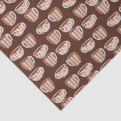 Warm Circle Pattern On Cups Of Coffee 薄葉紙 (詳細)