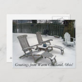 Warm Cleveland Ohioからの挨拶 ポストカード (正面/裏面)