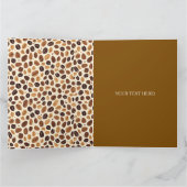 Warm Coffee Bean Roast Tones Seamless Pattern カード (内部)