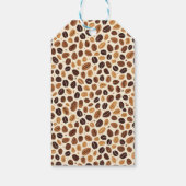 Warm Coffee Bean Roast Tones Seamless Pattern ギフトタグ (裏面)