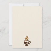 Warm Coffee-Themed Birthday Party 招待状 (裏面)