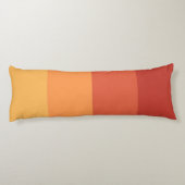 Warm colors - retro shades stripes  ボディピロー (裏面)