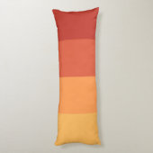 Warm colors - retro shades stripes  ボディピロー (裏面 (縦))
