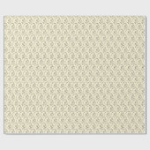 Warm Cozy Bear Hug Line Art Design ラッピングペーパー (フラット)