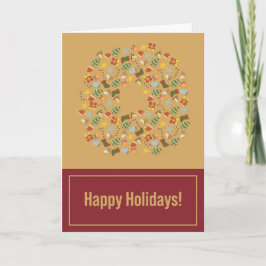 Warm & Cozy Traditional Christmas Card シーズンカード