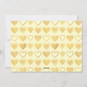 Warm Cream Minimal Hearts Valentine’s Gift シーズンカード (裏面)