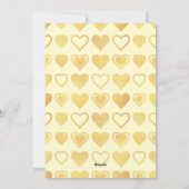 Warm Cream Minimal Hearts Valentine’s Gift Photo シーズンカード (裏面)