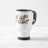 Warm Cup, Cold Night — Single Girl Winter Mug トラベルマグ (正面右)