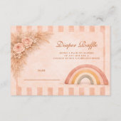 Warm Desert Boho Rainbow Diapper Raffle エンクロージャーカード (正面)