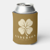 Warm Desert  Four Leaf Clover with Name 缶クーラー (缶裏面)