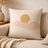 Warm Desert Glow Throw Pillow クッション