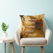 Warm Desert Tones Abstract - Personalize Names クッション (椅子)