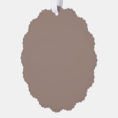 Warm Dusty Rose Background – Wedding Design オーナメントカード (左)