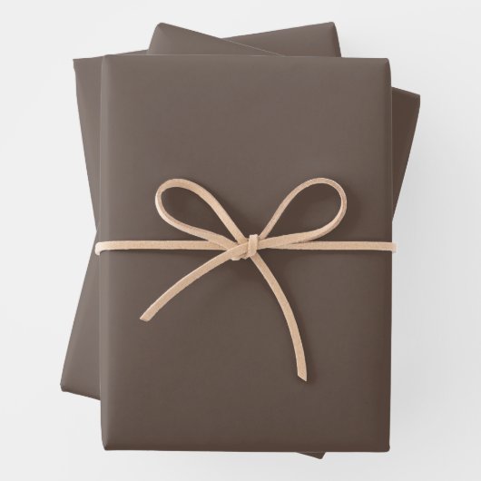 Warm Earthy Brown Wrapping Paper Sheets ラッピングペーパーシート (インサイチュ)