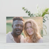 Warm Earthy Natural Photo 招待状 (スタンド正面)