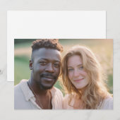 Warm Earthy Natural Photo 招待状 (正面/裏面)