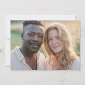 Warm Earthy Realistic Photo 招待状 (正面)