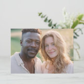 Warm Earthy Realistic Photo 招待状 (スタンド正面)