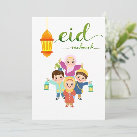 Warm Eid Celebration Design シーズンカード (スタンド正面)