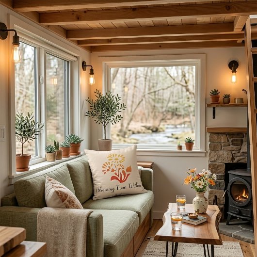 Warm Floral Growth Cushion クッション