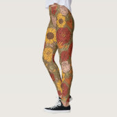Warm Floral Patterned Legging レギンス (左)