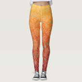 Warm Floral Patterned Legging レギンス (正面)