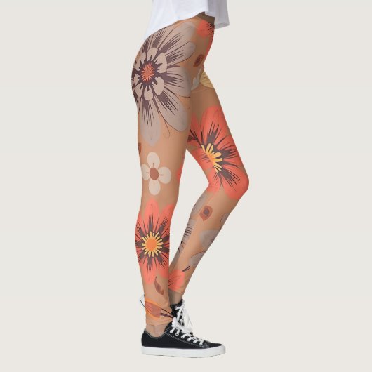 Warm Floral Patterned Legging レギンス (右)