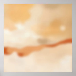 Warm Flow Abstract ポスター