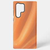 Warm Flowing Orange Abstract Marble Phone Case Samsung Galaxyケース (裏面)