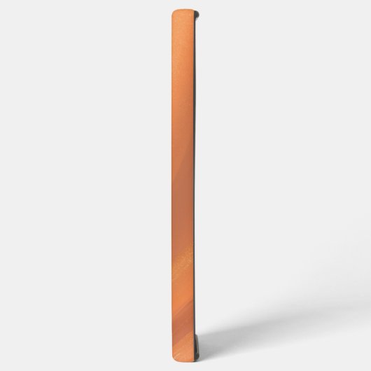 Warm Flowing Orange Abstract Marble Phone Case Samsung Galaxyケース (左側面)