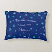 Warm Fuzzies & Winter Flurries Christmas Cat  アクセントクッション (裏面)