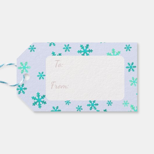 Warm Fuzzies & Winter Flurries Christmas Cat ギフトタグ (裏面横)