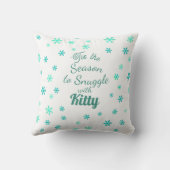 Warm Fuzzies & Winter Flurries Christmas Cat クッション (裏面)