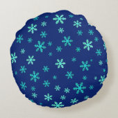 Warm Fuzzies & Winter Flurries Christmas Cat ラウンドクッション (裏面)