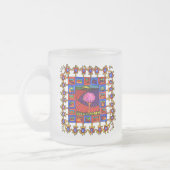 Warm gekleurde landschapjes met vrolijke lijst! フロストグラスマグカップ (左)