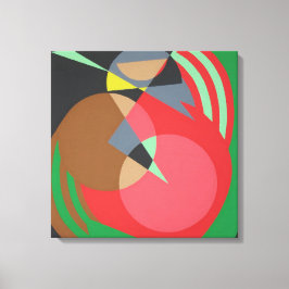 Warm Geometric Abstract Canvas Print キャンバスプリント