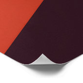 Warm Geometric Abstract Wall Art  ポスター (角)