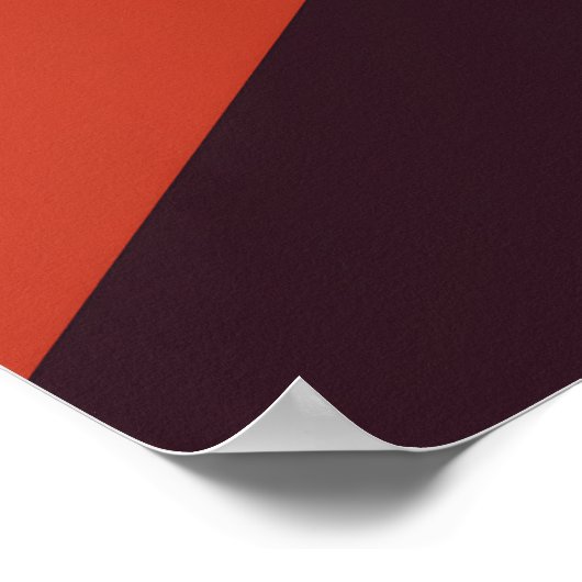 Warm Geometric Abstract Wall Art  ポスター (角)