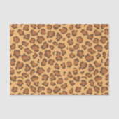 Warm Golden Brown Classic Leopard Print Decoupage 薄葉紙 (正面)
