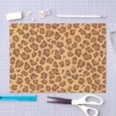 Warm Golden Brown Classic Leopard Print Decoupage 薄葉紙 (クラフト)