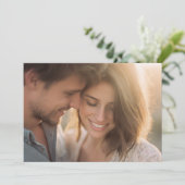 Warm Golden Candid Photo 招待状 (スタンド正面)